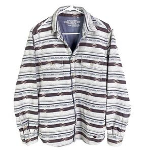 True Grit Rio Spirit Southwestern Aztec Print button front shirt Men’s Medium